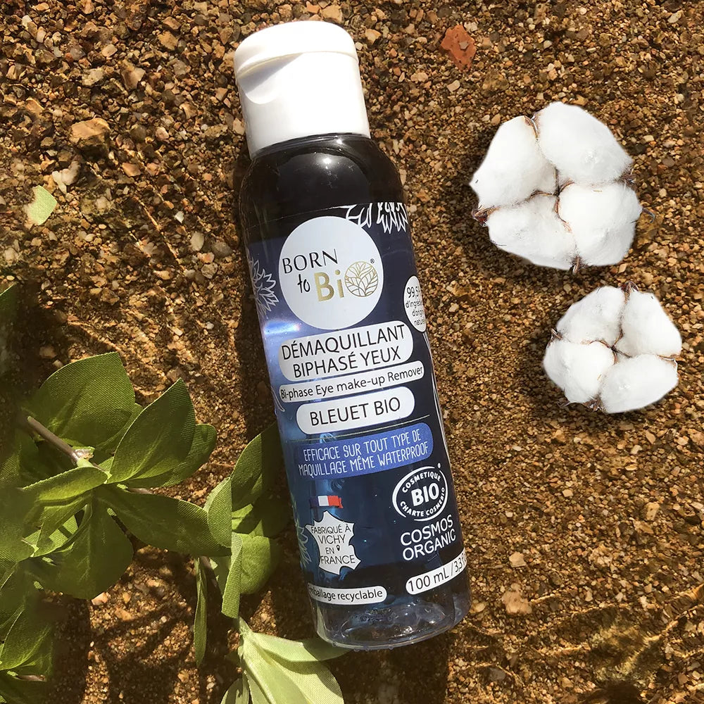 Waterproof Bi-Phase Eye Makeup Remover Cornflower - Certified Organic-2