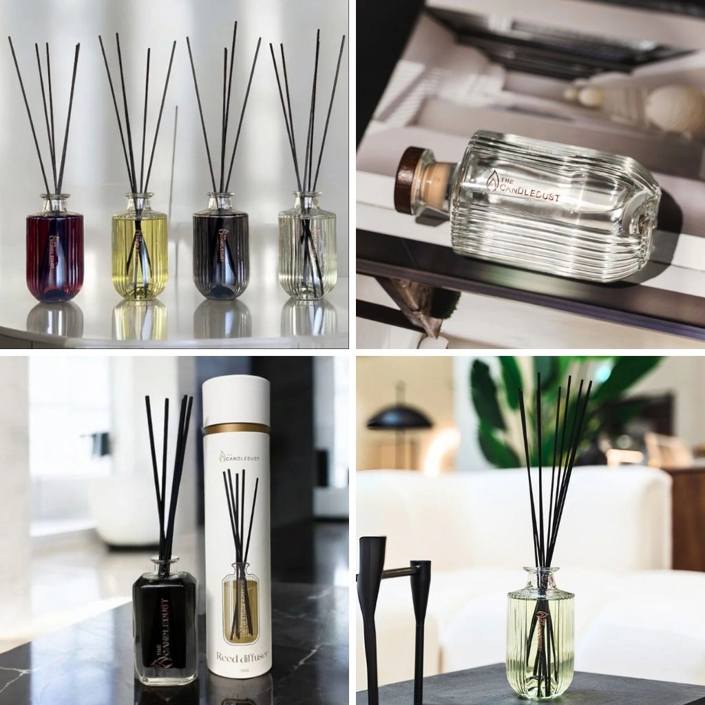 Diffuseurs de parfum d'intérieur à bâtonnets dans une ambiance végétale sereine, idée cadeau maison idéale pour un intérieur apaisant et élégant – KoolKado
