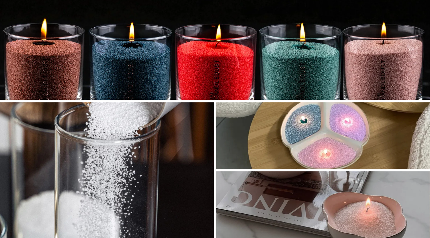 Bougie en poudre naturelle disposée dans un bol en marbre et une coupelle étoilée sur une table de salon, idée cadeau décoration idéale pour un proche ou une pendaison de crémaillère – KoolKado