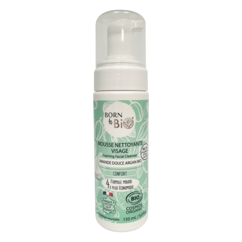 Sweet Almond Argan Facial Cleansing Foam - Certified organic-0