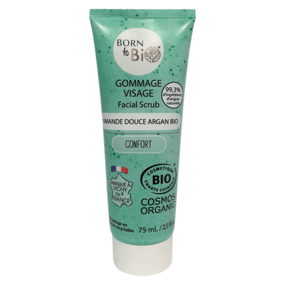 Sweet Almond Argan Face Scrub - Certified Organic-0