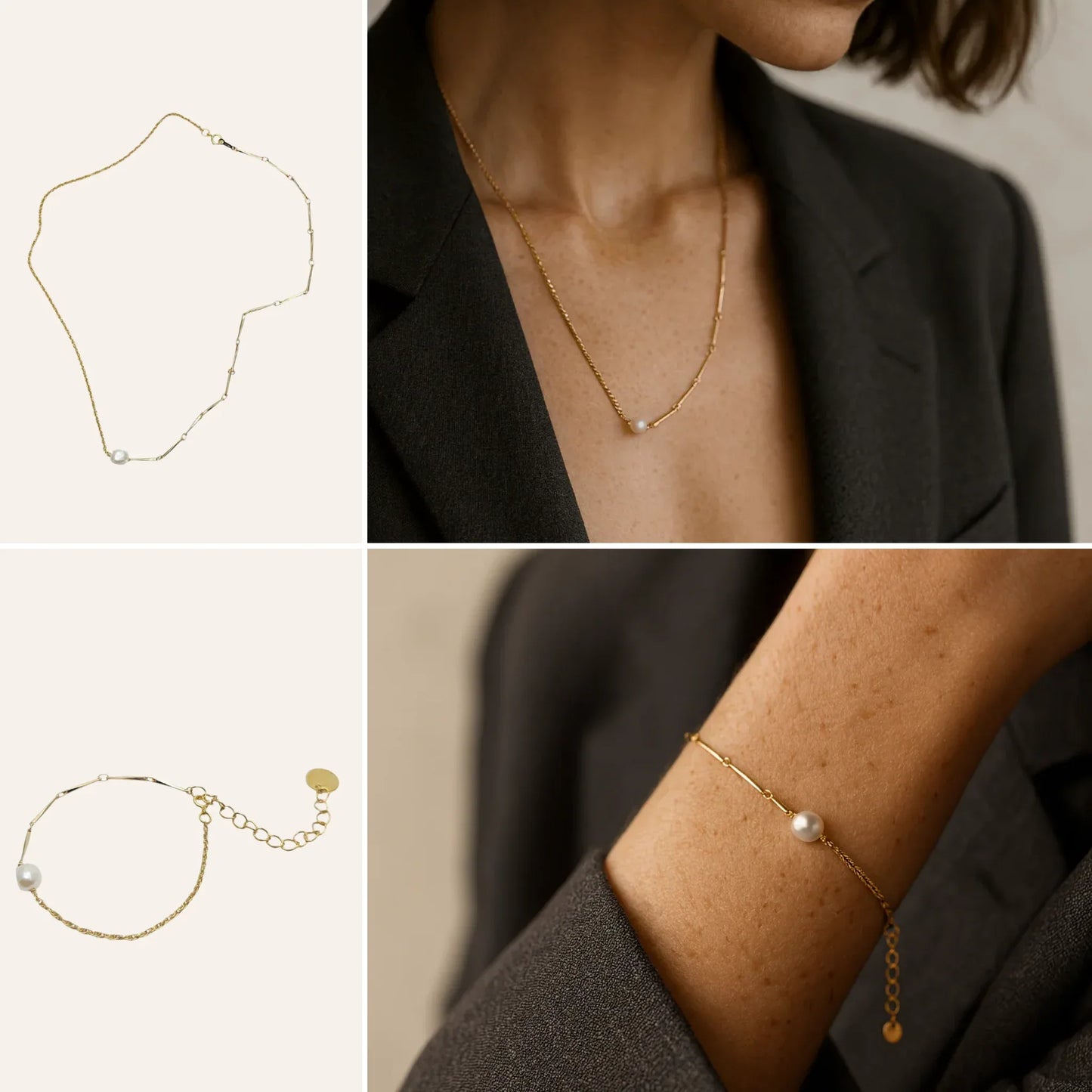 Parure Eddie — Collier & Bracelet assortis