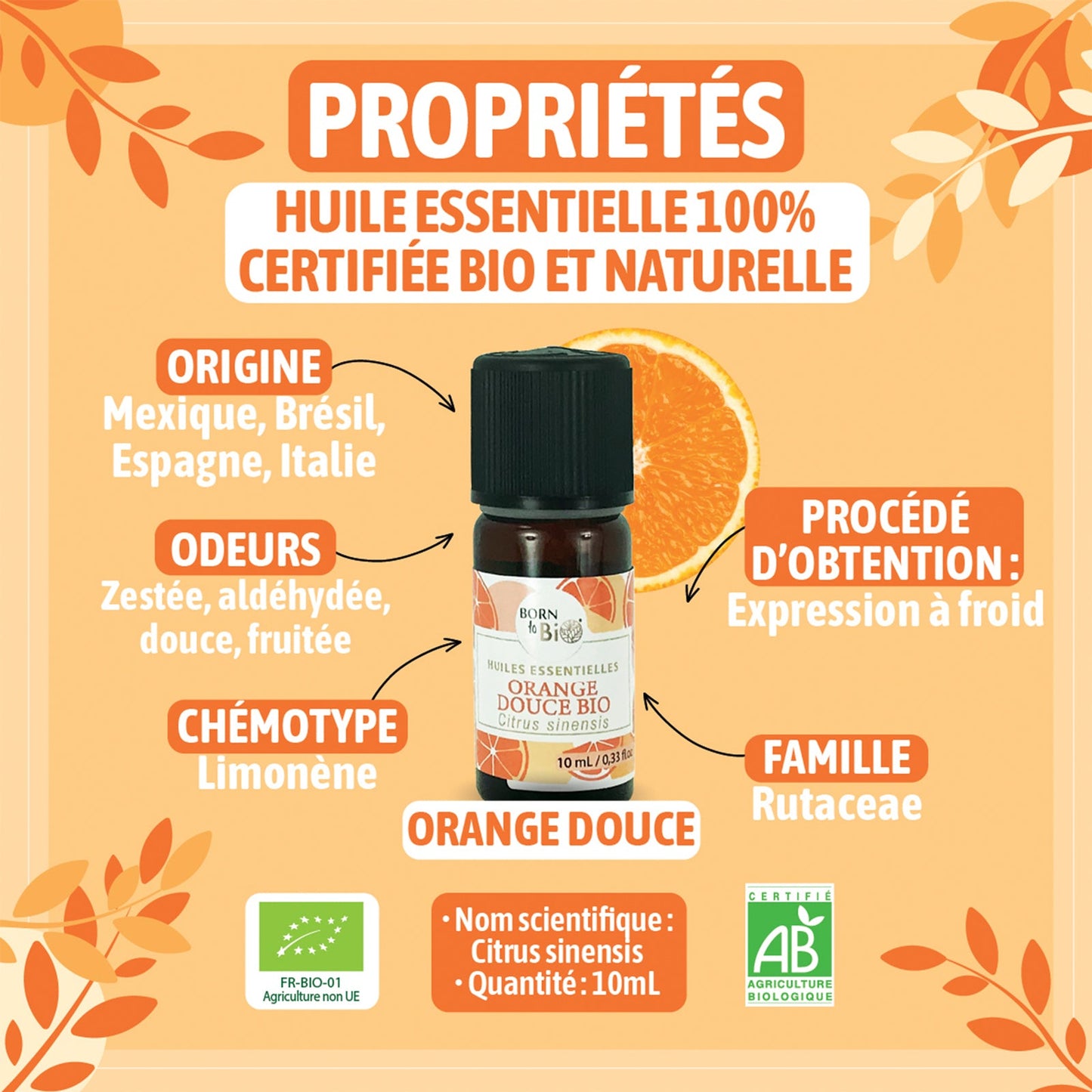 Certified Organic Sweet Orange Essential Oil-1