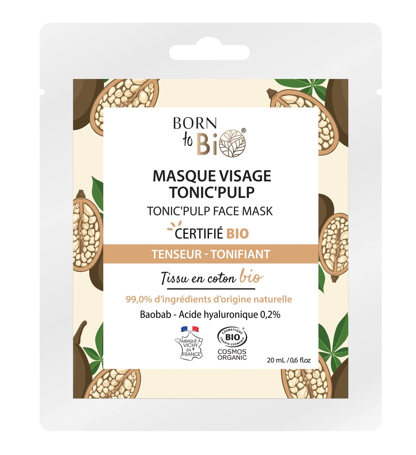 Tonic'Pulp cotton face mask - Certified organic-0