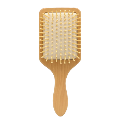 Lotus Wood Brush – White Bamboo Pins-0