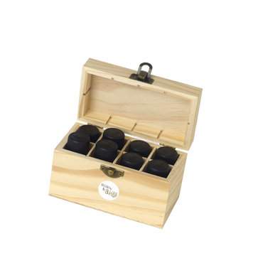 Wooden box for 8 bottles of oils-1