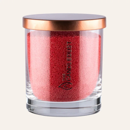 Bougie décorative Red 160 g sans parfum en cire végétale, rouge vif façon accent rubis, idée cadeau élégante et décorative – KoolKado