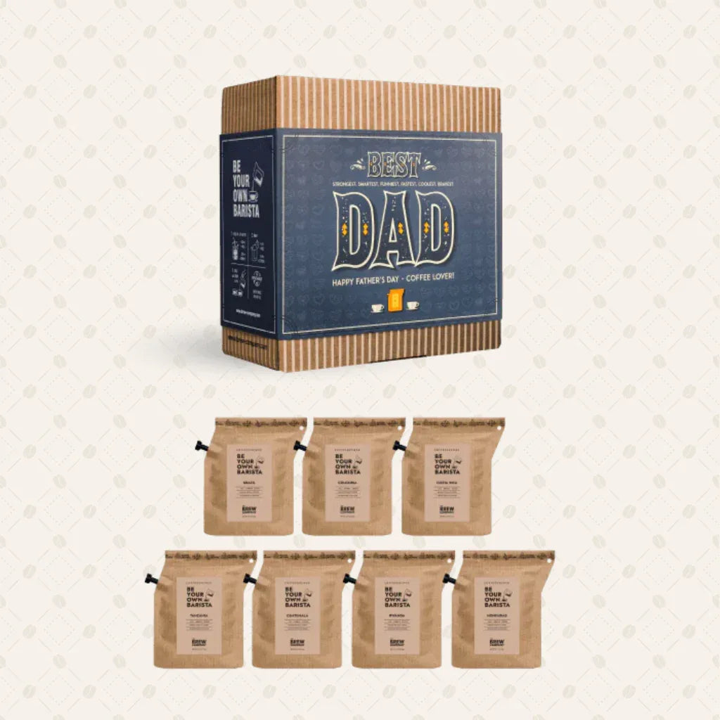 Coffret café de spécialité pour la fête des pères avec sélection complète de cafetières nomades, idée cadeau élégante prête à offrir – KoolKado
