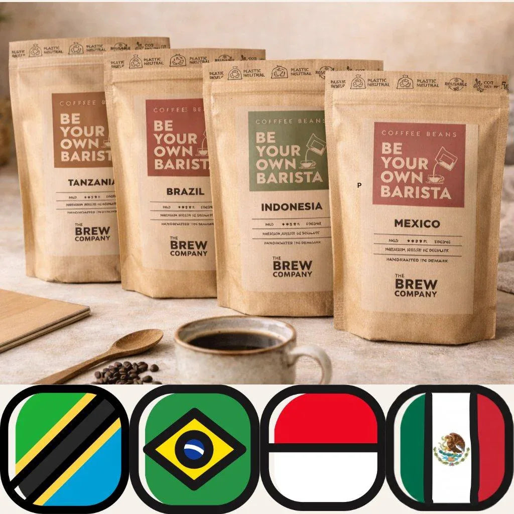 Coffret de cafés de spécialité du monde en grains, présenté en sachets kraft, idée cadeau élégante pour offrir une expérience de dégustation et marquer une attention – KoolKado