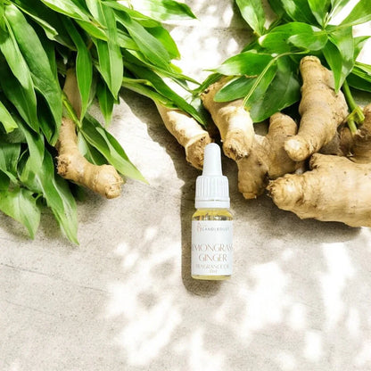 Huile parfumée d’intérieur aux notes d’agrumes et de citronnelle présentée dans un univers végétal, idée cadeau idéale pour créer une ambiance fraîche et lumineuse – KoolKado