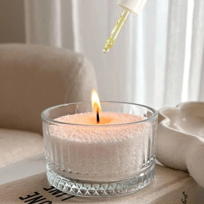 Huile parfumée d’intérieur fruitée utilisée avec une bougie pour créer une ambiance chaleureuse et élégante lors d’une réception, idée cadeau idéale pour recevoir avec style – KoolKado