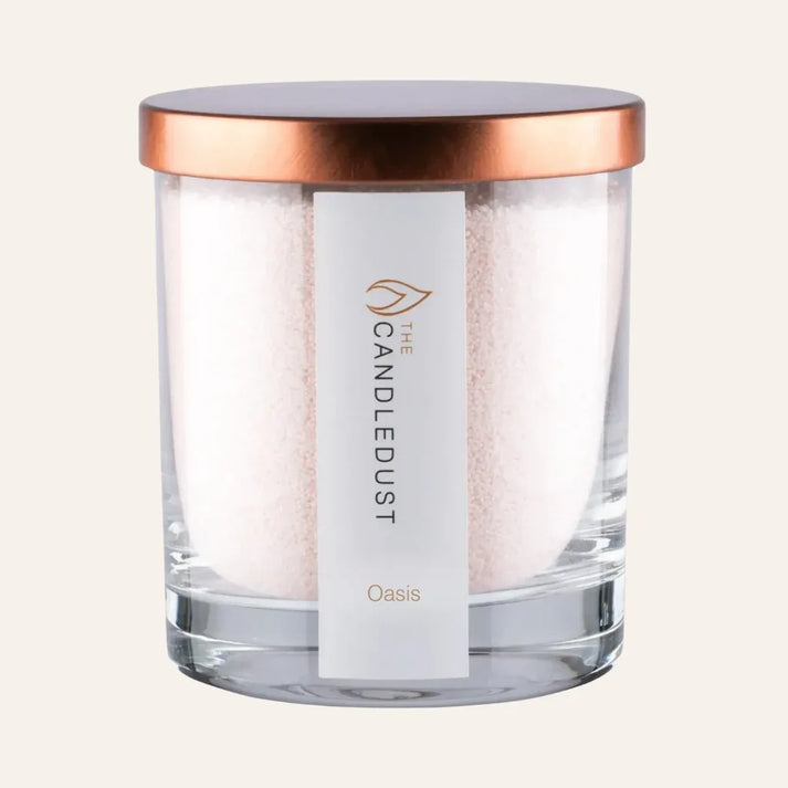 Idées cadeaux pour adulte : bougie parfumée Agrumes & Épices Candledust en verre avec couvercle, élégante et prête à offrir