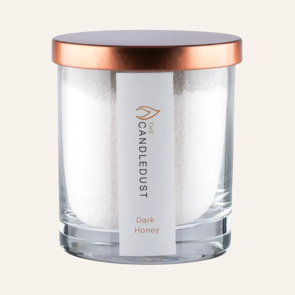 Idées cadeaux pour adulte : bougie parfumée Lemongrass Ginger Candledust en verre avec couvercle, élégante et prête à offrir