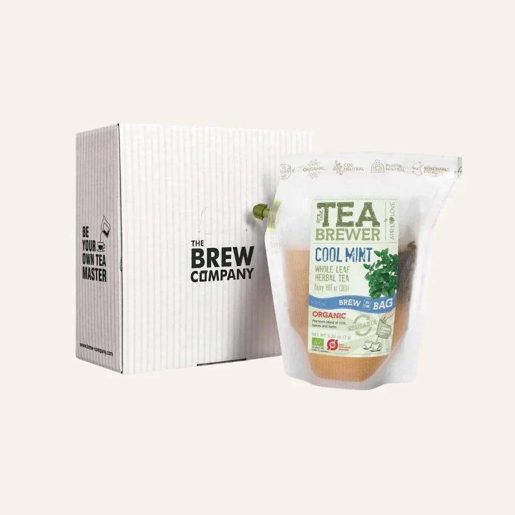 Coffret cadeau infusion menthe poivrée et citronnelle avec Teabrewer prêt à offrir, idée cadeau moderne idéale pour anniversaire ou remerciement – KoolKado