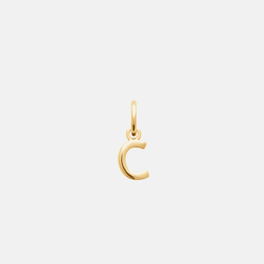 Lettre initiale dorée en plaqué or 24 carats à glisser sur bijou personnalisé, fait main en France, cadeau élégant et symbolique, idée cadeau femme.