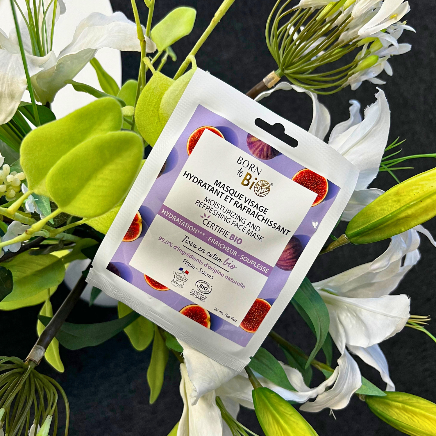 Moisturizing and Refreshing Cotton Face Mask - Certified Organic-2