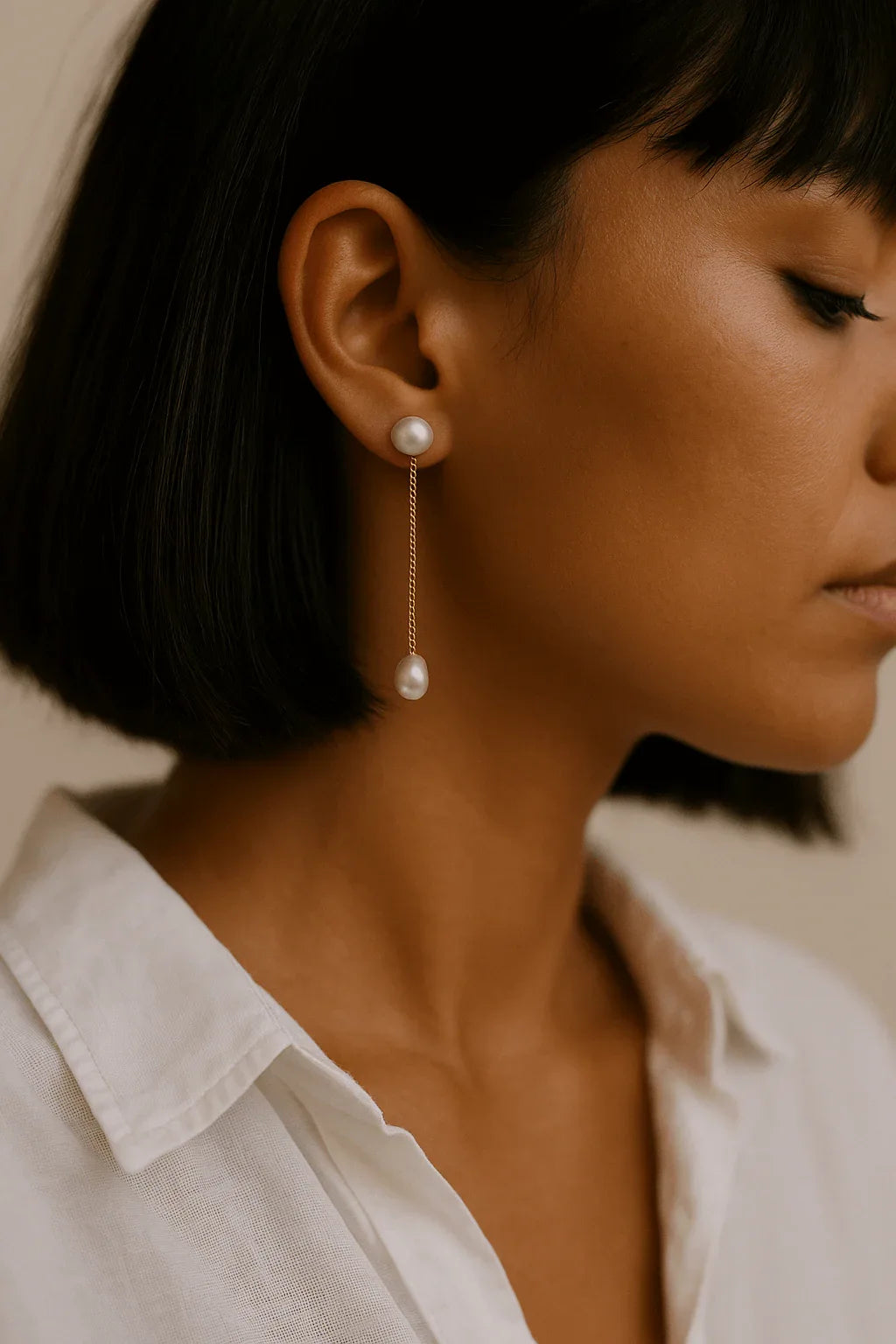 Boucles Teri — Cristaux & perle